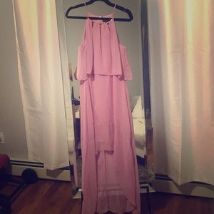 Lavender high-low dress